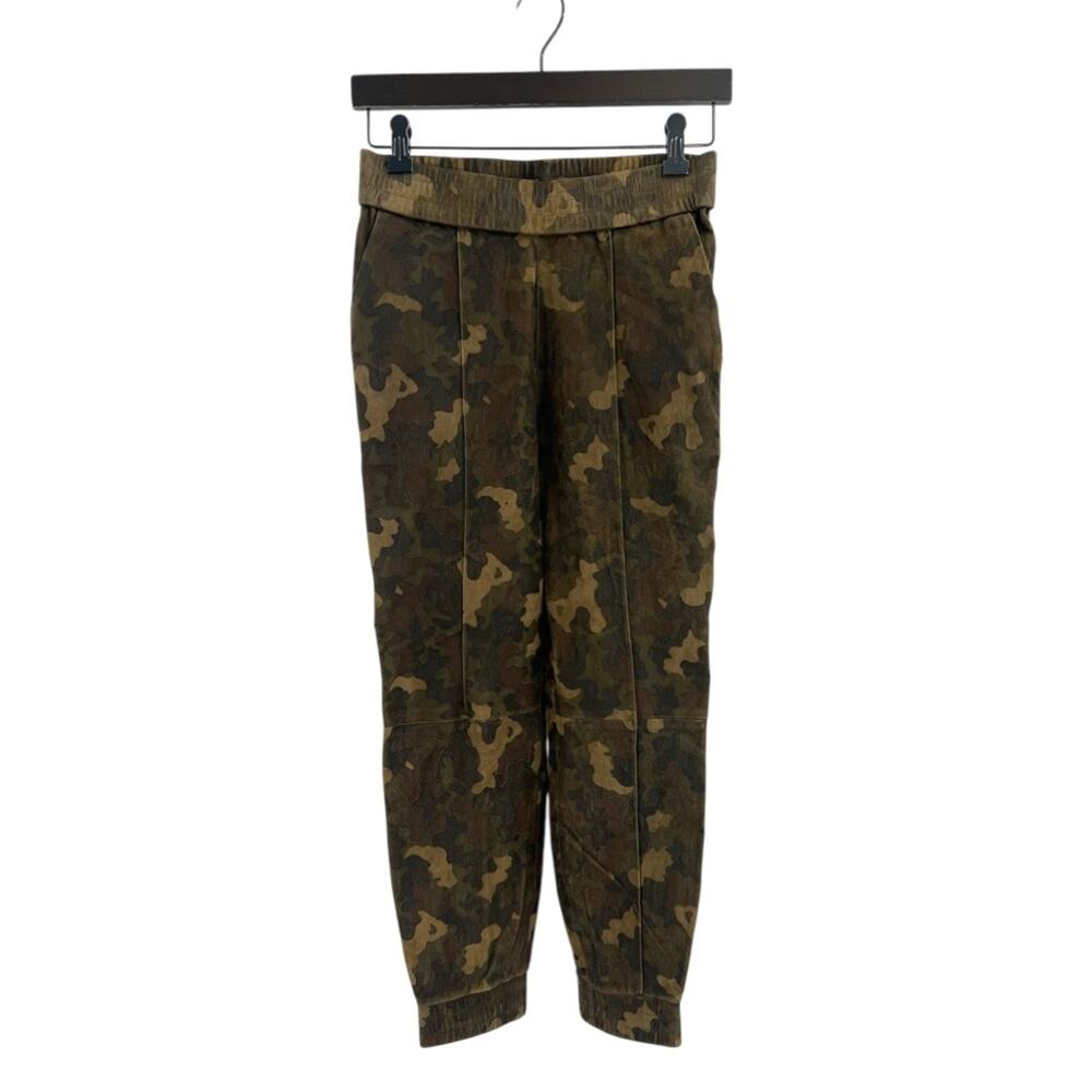 SPRWMN camo suede side stripe jogger sz XS